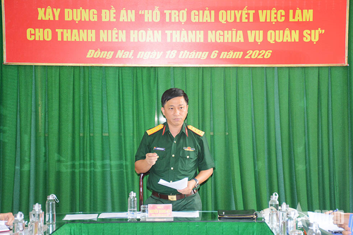 Khảo sát xây dựng Đề án 'hỗ trợ giải quyết việc làm cho thanh niên hoàn thành nghĩa vụ quân sự'