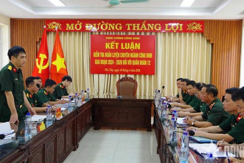 Nâng cao chất lượng huấn luyện chuyên ngành Công binh