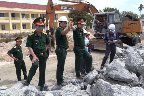 Bộ CHQS TP Đà Nẵng kiểm tra tiến độ xây dựng Hải đội Dân quân thường trực