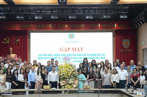 Bộ Tư pháp gặp mặt báo chí nhân kỷ niệm 101 năm Ngày Báo chí Cách mạng Việt Nam