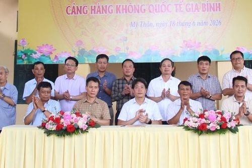Thôn Mỹ Thôn hoàn thành bàn giao mặt bằng cho dự án sân bay Gia Bình