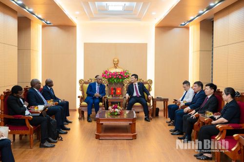 Lãnh đạo UBND tỉnh tiếp xã giao Đoàn công tác Bộ Nông nghiệp và Lâm nghiệp Angola
