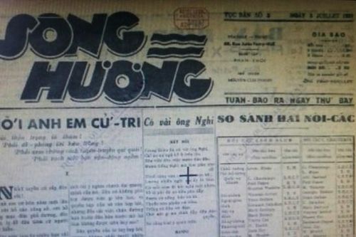 Tờ báo Sông Hương tục bản ra số đầu tiên ở Huế