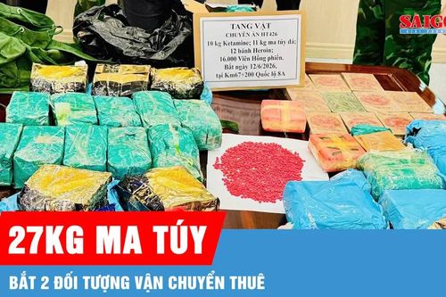 Bắt vụ vận chuyển 27kg ma túy qua địa bàn Hà Tĩnh