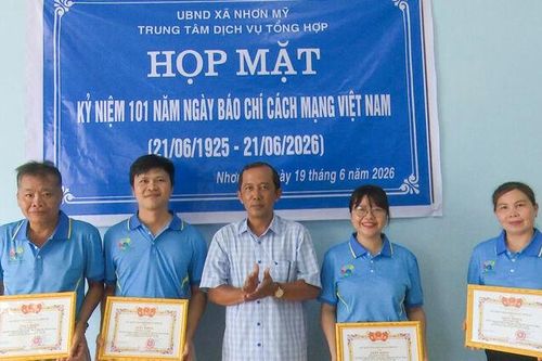 Nhơn Mỹ tổ chức họp mặt kỷ niệm 101 năm Ngày Báo chí cách mạng Việt Nam