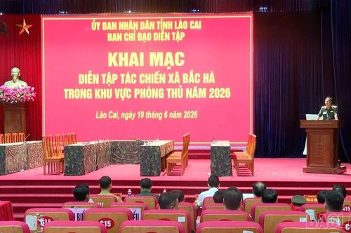 Khai mạc diễn tập tác chiến khu vực phòng thủ xã Bắc Hà năm 2026
