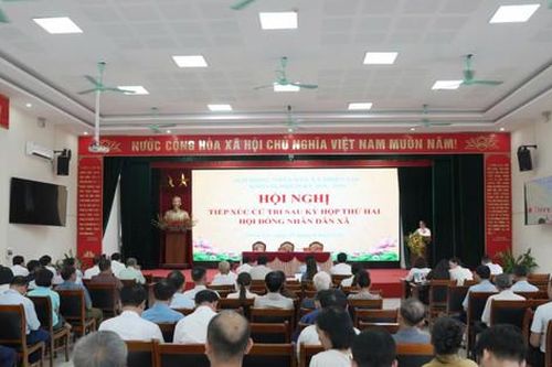 HĐND xã Thiên Lộc tiếp xúc cử tri sau kỳ họp thứ hai