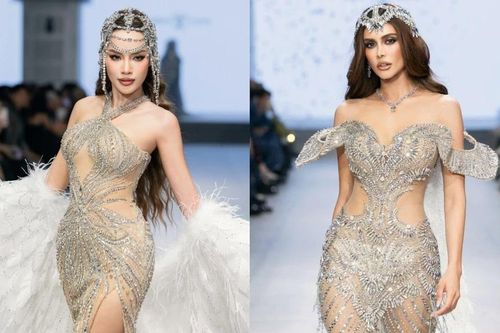 Hoa hậu MGI All Stars Vanessa Pulgarín tham gia show của NTK Nguyễn Minh Tuấn