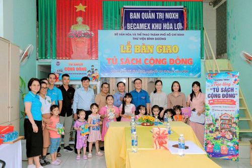 Thư viện Bình Dương trao tặng 'Tủ sách cộng đồng', lan tỏa văn hóa đọc đến người lao động