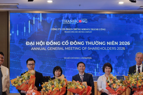 ĐHĐCĐ Chứng khoán Thành Công (TCI) 2026: Thay mới HĐQT, lên kế hoạch huy động hơn 1.600 tỷ đồng