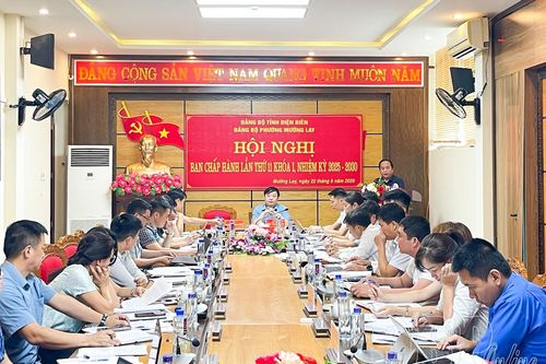 Ban Chấp hành Đảng bộ phường Mường Lay họp cho ý kiến nhiều nội dung quan trọng