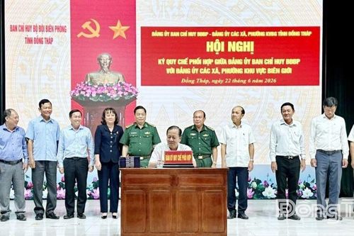 Đồng Tháp: Bộ đội Biên phòng tỉnh ký kết Quy chế phối hợp với 11 Đảng ủy xã, phường biên giới