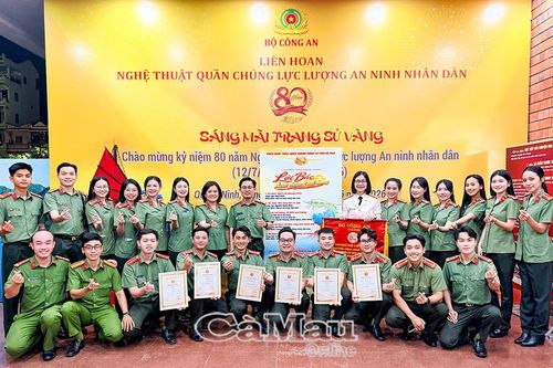 Công an Cà Mau đoạt giải B toàn đoàn tại Liên hoan Nghệ thuật quần chúng An ninh nhân dân