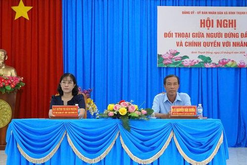 Cấp ủy, chính quyền xã Bình Thạnh Đông đối thoại với Nhân dân đợt 2 năm 2026