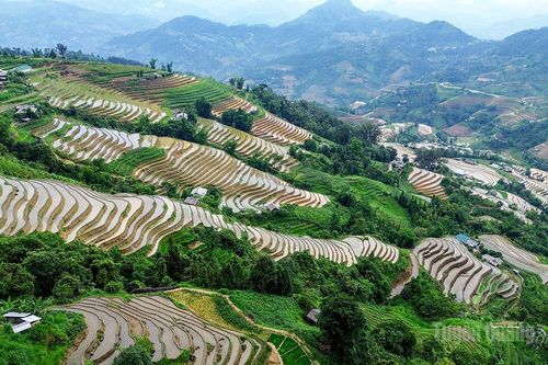 Mùa nước đổ trên danh thắng ruộng bậc thang Hoàng Su Phì