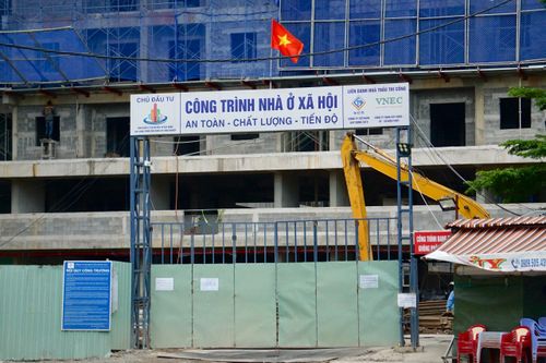 Cận cảnh khu nhà ở xã hội cho dự án rạch Xuyên Tâm sau gần 1 năm thi công