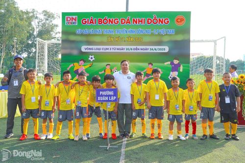 Giải bóng đá nhi đồng Cúp Báo và Phát thanh, Truyền hình Đồng Nai - C.P Việt Nam: Phường Xuân Lập, xã Cẩm Mỹ đại diện Cụm vòng loại 3 tham dự vòng chung kết