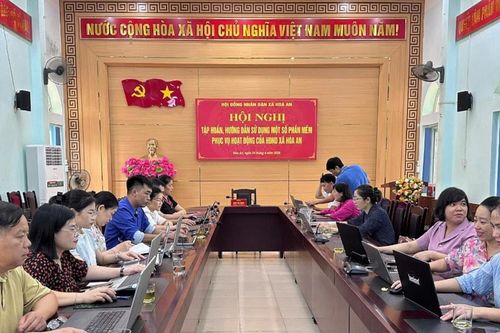 Cao Bằng: Xã Hòa An tập huấn, hướng dẫn sử dụng một số phần mềm phục vụ hoạt động của HĐND xã