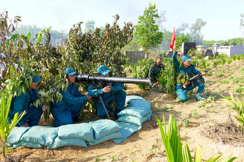 Quảng Ngãi đổi mới diễn tập tác chiến cấp xã sau vận hành chính quyền địa phương hai cấp