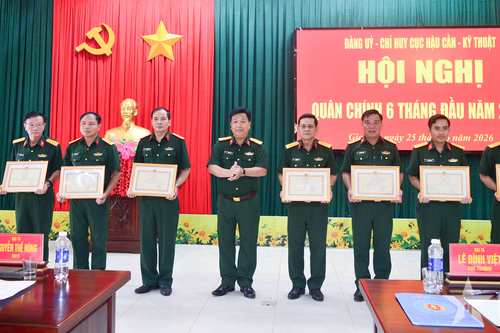 Cục Hậu cần - Kỹ thuật (Quân đoàn 34) hoàn thành tốt nhiệm vụ 6 tháng đầu năm 2026