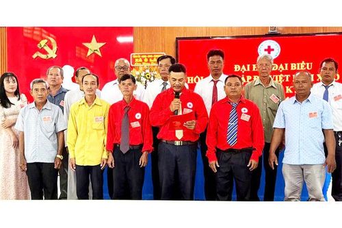 Ông Chau Sa Ray giữ chức Chủ tịch Hội Chữ thập đỏ xã Ô Lâm nhiệm kỳ 2026 - 2031