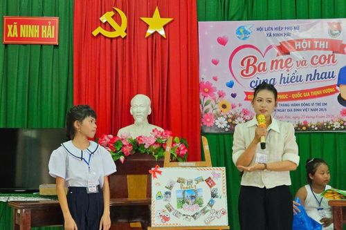 Xã Ninh Hải tổ chức Hội thi 'Ba mẹ cùng con hiểu nhau'