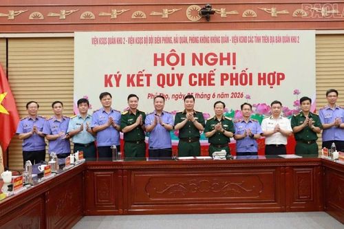 Ký kết quy chế phối hợp giữa Viện kiểm sát quân sự các đơn vị