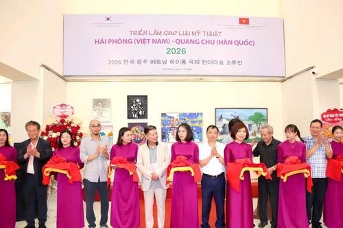 Hơn 120 tác phẩm góp mặt tại Triển lãm giao lưu mỹ thuật Hải Phòng - Gwangju