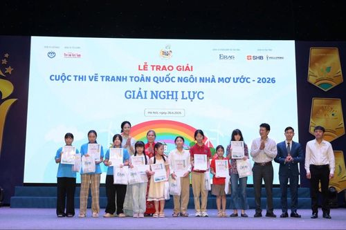 Trao giải Cuộc thi vẽ tranh 'Ngôi nhà mơ ước' 2026