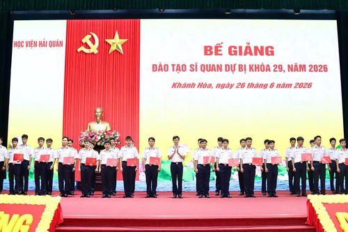Học viện Hải quân bế giảng lớp đào tạo sĩ quan dự bị Khóa 29