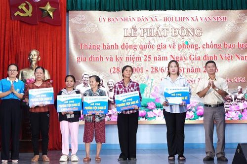 Xã Vạn Ninh phát động Tháng hành động quốc gia về phòng, chống bạo lực gia đình năm 2026