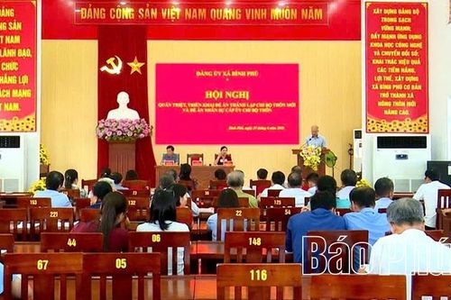 Xã Bình Phú triển khai việc sắp xếp, thành lập mới các chi bộ thôn