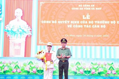 Công an Cà Mau có tân Phó Giám đốc