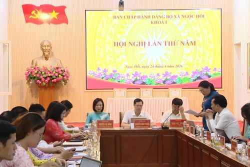 Xã Ngọc Hồi sơ kết một năm vận hành chính quyền địa phương hai cấp