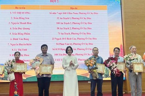 Phường Ô chợ Dừa: Tuyên dương 63 gia đình văn hóa tiêu biểu