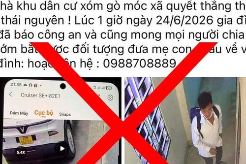 Sự thật câu chuyện 2 mẹ con bị bắt cóc tại Thái Nguyên