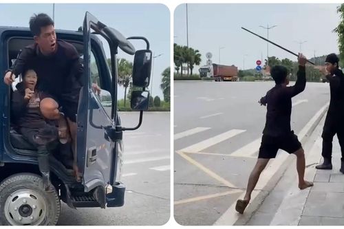Người đàn ông dùng tuýp sắt đánh tài xế ôtô