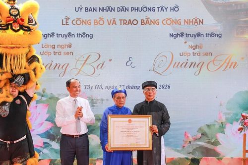 Công nhận Nghề truyền thống ướp trà sen ở Hà Nội