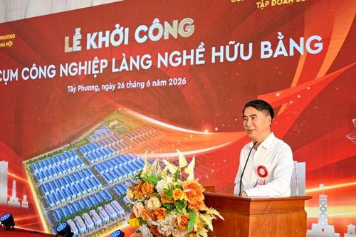 Khởi công cụm công nghiệp làng nghề Hữu Bằng
