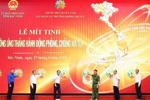 Bắc Ninh mít tinh hưởng ứng Tháng hành động phòng, chống ma túy