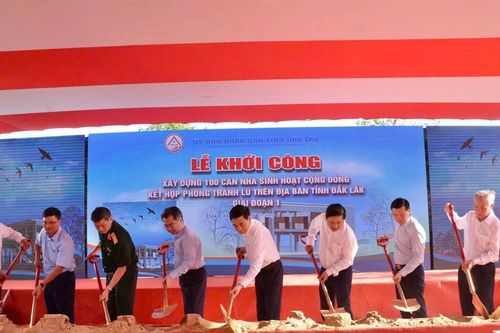 Đắk Lắk khởi công xây dựng 100 nhà sinh hoạt cộng đồng kết hợp phòng tránh lũ