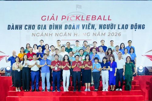 Gần 700 vận động viên tranh tài tại Giải Pickleball Family Cup Ngân hàng Việt Nam 2026