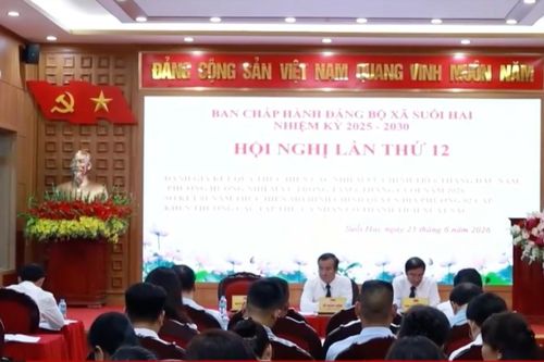 Hội nghị Ban chấp hành Đảng bộ xã Suối Hai lần thứ XII