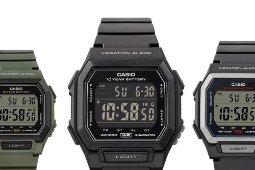 Casio W738H cập bến thị trường Mỹ: Pin 10 năm và tính năng báo thức rung độc đáo