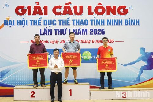 Bế mạc Giải Cầu lông Đại hội TDTT tỉnh Ninh Bình lần thứ I
