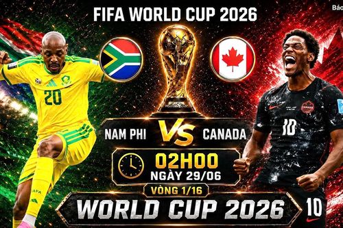 Nhận định, dự đoán tỷ số Nam Phi vs Canada (2h ngày 29/6), vòng 1/16 World Cup 2026