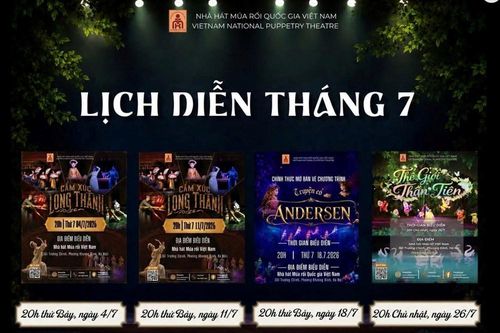 Thưởng thức 3 chương trình đặc sắc trong tháng 7.2026 của Nhà hát Múa rối Việt Nam