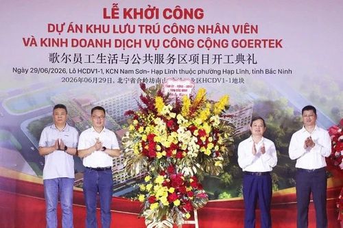Bắc Ninh khởi công dự án khu lưu trú công nhân viên Goertek gần 4.800 chỗ ở