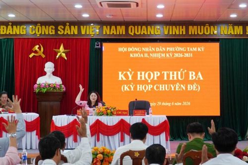 HĐND phường Tam Kỳ thông qua nghị quyết về sắp xếp khối phố