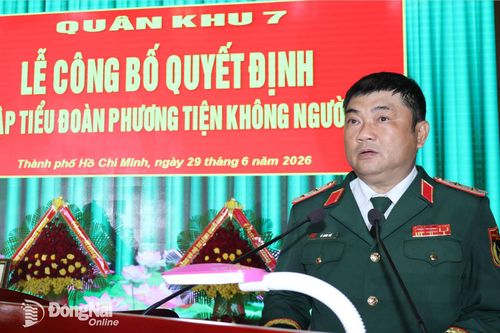 Quân khu 7 công bố quyết định thành lập Tiểu đoàn Phương tiện không người lái